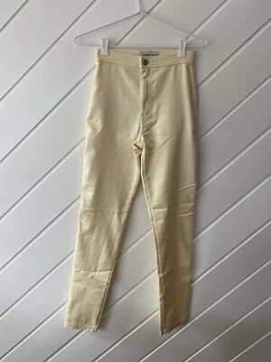 American Apparel - Ladies Light Yellow High Waisted Pants - Size XS. - Image 1 of 4