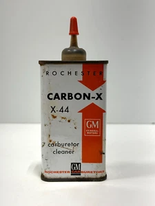 Engrasador publicitario vintage GM Carbon-X pequeño engrasador estilo lata X-44 carburador Rochester - Imagen 1 de 8