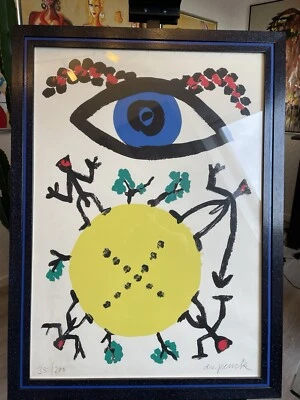 A.R. Penck Eye Over Globe signiert  - Bild 1 von 4