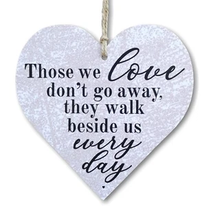 CARISPIBET Those we Love Don't go Away decorative signs house décor Small Heart - Picture 1 of 6