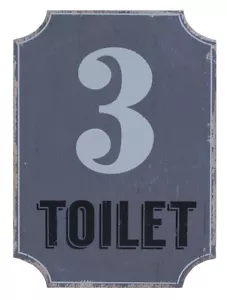 LOFT INDUSTRIAL TOILET Grey Home Office Wall Door Plaque Sign SPLOSH - Bild 1 von 1