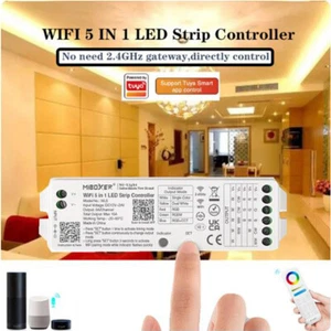 Miboxer WL5 WiFi + 2,4G 5in1 LED APP Controller para tiras LED RGBW RGB CCT - Imagen 1 de 17