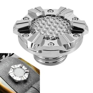 1pcs Silver Motorcycle Fuel Oil Tank Gas Cap Cover For Harley Sportster 1200 883 - Picture 1 of 8