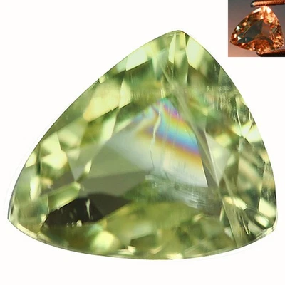 Diáspora natural de pavo verde oliva a rojo 1,02 quilates billón bueno 6,8 x 5,8 mm Foto 1 de 4