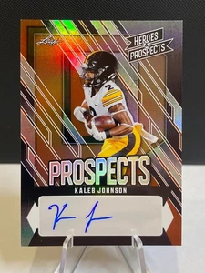 2024 Leaf Heroes & Prospects #AP-KJ2 Kaleb Johnson Prospects Bronzo AUTO #/99 - Foto 1 di 2