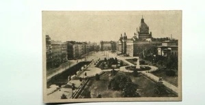 Postal litográfica vintage Leipzig Reichsgericht parte posterior dividida Alemania - Imagen 1 de 2