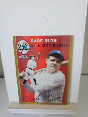sports cards Babe Ruthgold Refractor 3 Of 3 Topps Chrome Factory Set 2009 - Image 1 of 2
