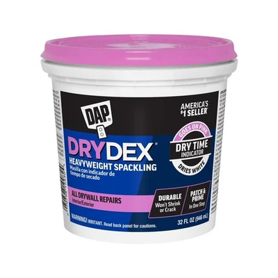 1 кварта Dap 12330 DryDex внутренние/наружные укладки, белые 1 кварта - Изображение 1 из 4