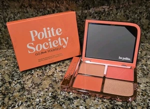 Polite Society Go Flush Yourself Blush & Highlight Face Palette. 4 Shades NEW - Picture 1 of 10
