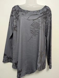 Blumen Damen XL (?) Hemd von MISSLOOK Knopfdetail ohne Größenetikett - Bild 1 von 11