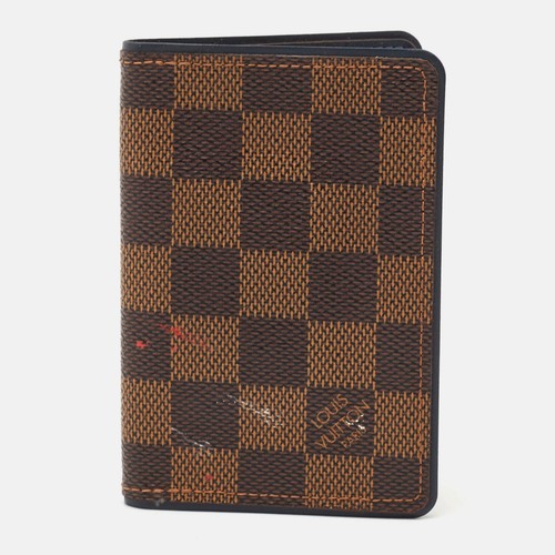 LOUIS VUITTON（LV） Louis Vuitton Organizer da tasca in tela blu Damier Ebene