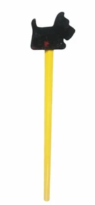 Scottie Dog Taiwan Matita Floccata Woof Terrier Novità Topper Vintage - Foto 1 di 6