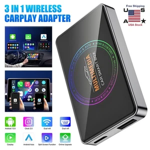 Car HDMI Multimedia Adapter Wireless Carplay & Android Auto YouTube & Netflix US - Picture 1 of 22