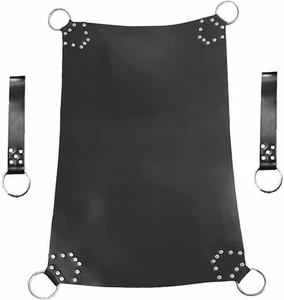 100% VERA PELLE DI MUCCA BONDAGE RESISTENTE DA APPENDERE ALTALENA IMBRACATURA BDSM GAY FETISH - Foto 1 di 4