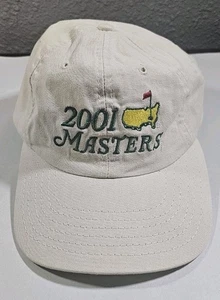 Cappello MASTERS Golf Tournament 2001 Cinghia Regolabile Vintage Tiger American Needle  - Foto 1 di 7