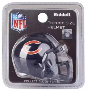 Chicago Bears Pocket Pro Riddell NFL Helmet Speed Style - Picture 1 of 3