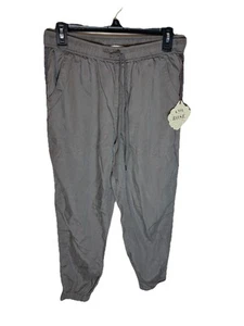 KNOX ROSE Women Drawstring Pants/Joggers High Waist Gray Size Small NWT - Picture 1 of 9