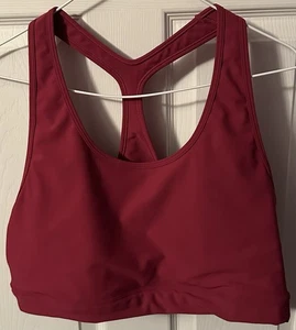 Old Navy Active Powersoft Red Sports Bra Size XXL Medium Support Go-Dry - Picture 1 of 3