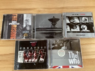 The Beatles, The Who, Bon Jovi, Springsteen, Kiss Lot of 5 CDs  T5807 - Image 1 of 4