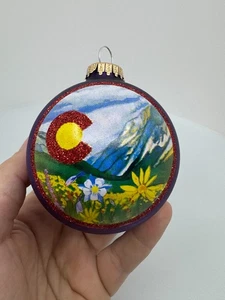 Colorado Christmas Tree Ornament Art for the Young at Heart Kathryn Yoder - Picture 1 of 12