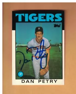 Dan Petry AUTOGRAPHED 1986 TOPPS TIFFANY BASEBALL CARD SIGNED DETROIT TIGERS - Picture 1 of 1