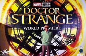 STAN LEE Signed Auto Marvel "Doctor Strange" Movie 11x17 Photo Print PSA/DNA - Picture 1 of 3