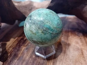 Beautiful Chrysocolla In Quartz Sphere (SP3) - Picture 1 of 4
