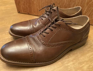 GH Bass & Co Brown Mens SZ 8.5M Oxford Dress Shoes Leather EUC Nice!! - Picture 1 of 7