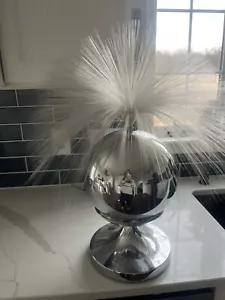 Vintage Fantasia Sunburst 4000 Fiber Optic Motion Lamp - Chrome - Picture 1 of 24