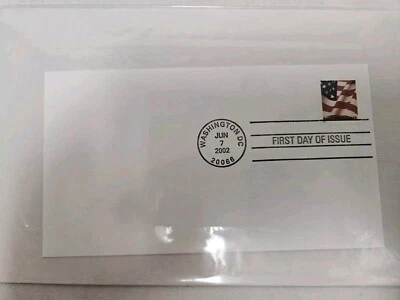US 2002 issue /  Flag Self Adhesive FDC  - Image 1 of 2