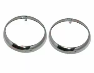 Headlight Retaining Set Bezel Rim Trim 8" For Willys Jeeps Truck ECs - Picture 1 of 4