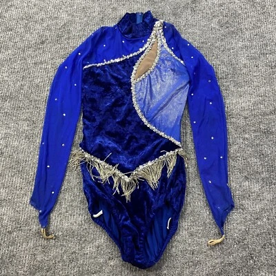 Verdadero De Colección Show Off Disfraz Baile Rodeo Circo Jazz Apretado Lentejuelas Conjunto Foto 1 de 4