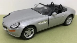 BMW Z8 CABRIOLET 1:32 WELLY DIECAST SILVER FRICTION - EXCELLENT UNBOXED 002 - Picture 1 of 6
