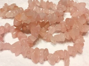 Hermoso Collar Casa Cuarzo Rosa Cristal Chips Potente Amor Incondicional - Imagen 1 de 6