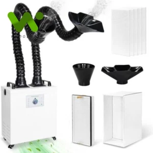 Double Solder Fume Extractor 200W Smoke Welding Engraver brushless motor Filter  - Picture 1 of 6