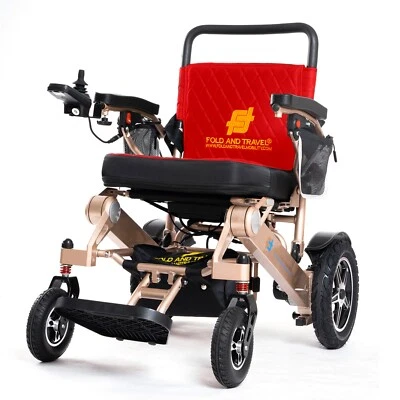 Fold And Travel Lightweight Foldable Remote Control Electric Power Wheelchair - Image 1 of 4
