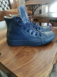 Entrenadores de goma azul lluvia Converse Chuck Taylor talla Reino Unido 3 alto para todo clima - Imagen 1 de 8