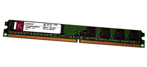 1 GB DDR2-RAM 240-pin PC2-6400U non-ECC 'Kingston ACR128X64D2U800C6L' LowProf - Photo 1/2