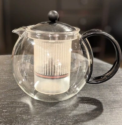 Prensa de té Bodum Assam 2 tazas diseño Jorgensen Suiza mango negro Foto 1 de 4