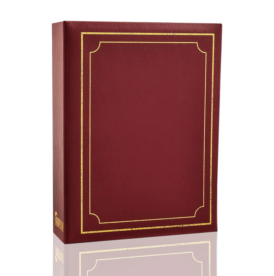 Arpan Photo Album with 200 Pockets Arpan 4x6 Inch Select Black, Blue or Burgundy - Image 1 of 1