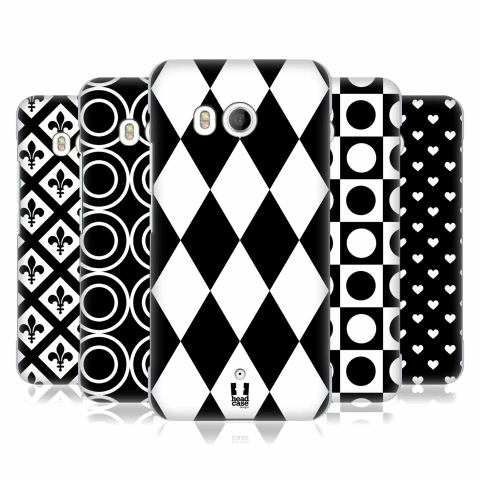 HEAD CASE DESIGNS BLACK AND WHITE PATTERNS CASE & WALLPAPER FOR HTC PHONES 1 - Image 1 of 4
