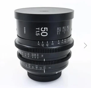 Sigma 50mm T/1.5 FF meter High-Speed Cine Prime Lens EF Mount W/ BOX - Picture 1 of 10