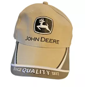 Gorra de béisbol ajustable John Deere "Qualilty Since 1938" bronceada - Imagen 1 de 3