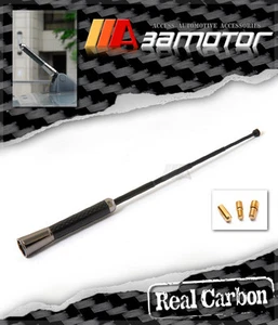 Antena universal extensible de fibra de carbono real/negro cromado ventana techo - Imagen 1 de 1