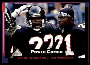 1993 Pro Set Power #4 Deion Sanders / Tim McKyer   Football Atlanta Falcons - Picture 1 of 2
