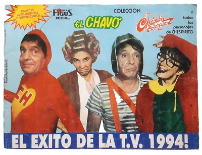 Vtg 1994 Chavo del 8-Chapulin Colorado Ultra Figus Argentina Sticker Album Read - Image 1 of 4