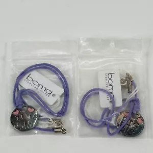BOMA Sterling Silver Big Sister Little Sister Matching Charms For Necklace Or- - Picture 1 of 7