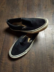 Vintage Vans Shoes Slip Ons Size 9 Made In USA 80s 90s Pre-owned - Picture 1 of 15