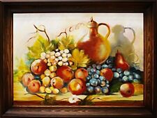 Gemälde "Obst " Handarbeit Ölbild Bild Ölbilder Rahmen Bilder G02838