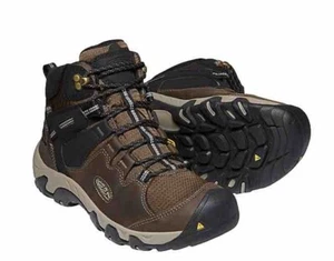NUEVAS BOTAS DE SENDERISMO IMPERMEABLES KEEN para hombre talla 10,5 M Steens 1022327 cantimplora/negro - Imagen 1 de 5